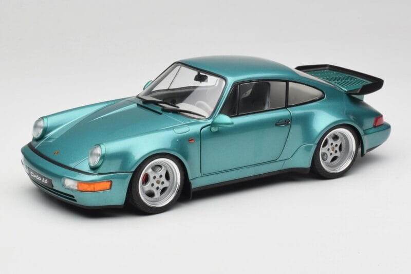 Porsche 911 964 Turbo Wimbledon Green Metallic Solido 1:18 S1803407 Metall