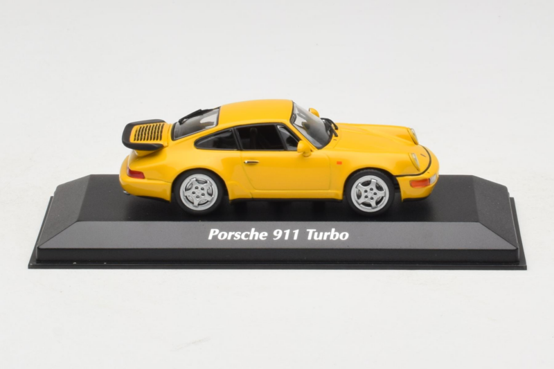 Porsche 911 964 Turbo Gelb MaxiChamps 1:43 940069104 Metall