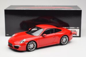 Porsche 911 991 Carrera S Guards Rot Minichamps 1:18 100061020 Metall — Bild 8 von 8
