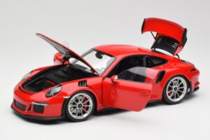 Porsche 911 991 GT3 RS Guards Rot Silber Felgen AUTOart 1:18 78165 Metall — Bild 2 von 8