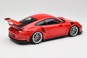 Porsche 911 991 GT3 RS Guards Rot Silber Felgen AUTOart 1:18 78165 Metall — Bild 3 von 8
