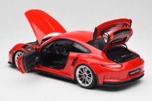 Porsche 911 991 GT3 RS Guards Rot Silber Felgen AUTOart 1:18 78165 Metall — Bild 5 von 8