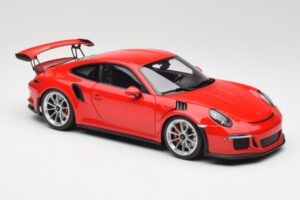 Porsche 911 991 GT3 RS Guards Rot Silber Felgen AUTOart 1:18 78165 Metall — Bild 6 von 8