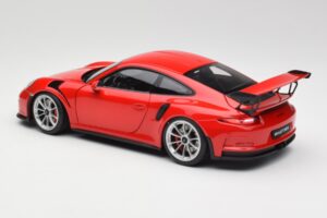 Porsche 911 991 GT3 RS Guards Rot Silber Felgen AUTOart 1:18 78165 Metall — Bild 7 von 8