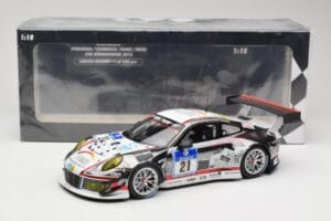 Porsche 911 991.1 GT3 R #21 WTM Racing J. Stursberg / V. Krumbach 24h Nürburgring 2016 Minichamps 1:18 155166021 Metall — Bild 6 von 6