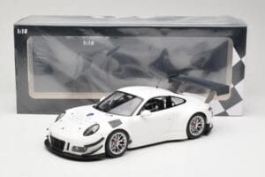 Porsche 911 991.1 GT3 R Weiß Mit Silberfelgen Minichamps 1:18 153166000 Metall — Bild 6 von 6