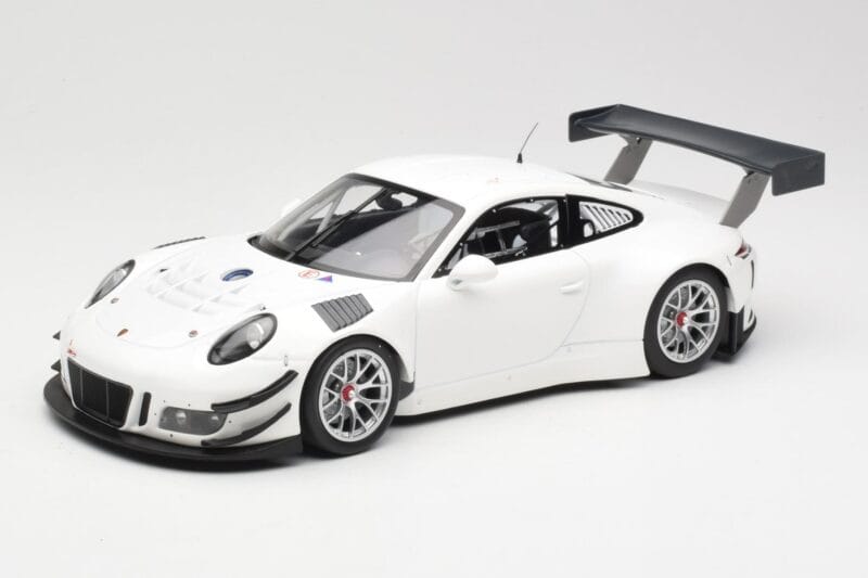 Porsche 911 991.1 GT3 R Weiß Mit Silberfelgen Minichamps 1:18 153166000 Metall