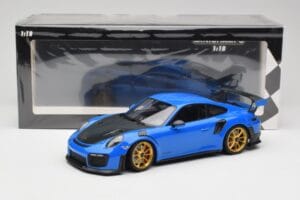 Porsche 911 991.2 GT2 RS Blau mit Goldenen Felgen Minichamps 1:18 155068302 Metall — Bild 6 von 6