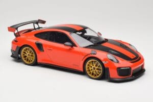 Porsche 911 991.2 GT2 RS Orange Weissach Package Goldene Felgen Minichamps 1:18 155068305 Metall — Bild 4 von 6