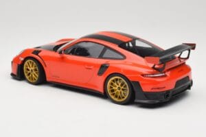 Porsche 911 991.2 GT2 RS Orange Weissach Package Goldene Felgen Minichamps 1:18 155068305 Metall — Bild 5 von 6