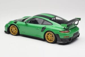 Porsche 911 991.2 GT2 RS Weissach Package British Racing Grün & Goldene Räder Minichamps 1:18 153068318 Metall — Bild 5 von 6