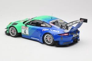 Porsche 911 991.2 GT3 R #4 Falken K. Bachler / M. Ragginger VLN Winner Round 6 2018 Minichamps 1:18 153186994 Metall — Bild 5 von 6