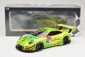 Porsche 911 991.2 GT3 R #911 Manthey Racing R. Dumas / F. Makowiecki 24 Hours of Nürburgring 2017 Minichamps 1:18 155176911 M — Bild 6 von 6
