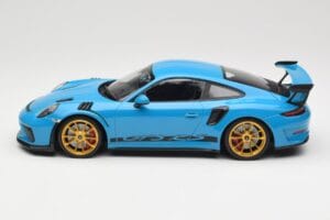 Porsche 911 991.2 GT3 RS Blau mit Goldenen Felgen Minichamps 1:18 155068222 Metall — Bild 3 von 6
