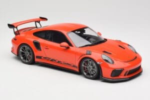 Porsche 911 991.2 GT3 RS Lava Orange & Silberne Felgen Minichamps 1:18 155068225 Metall — Bild 4 von 6