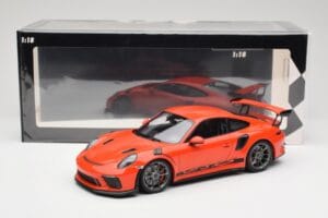 Porsche 911 991.2 GT3 RS Lava Orange & Silberne Felgen Minichamps 1:18 155068225 Metall — Bild 6 von 6
