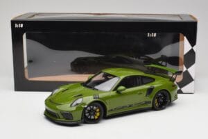Porsche 911 991.2 GT3 RS Lizard Grün Mit Schwarzen Felgen Minichamps 1:18 155068233 Metall — Bild 6 von 6