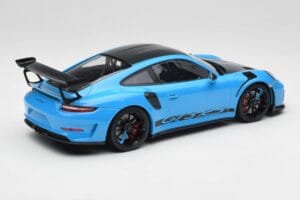 Porsche 911 991.2 GT3 RS Miami Blau Weissach Package & Schwarze Magnesium Räder Minichamps 1:18 153068231 Metall — Bild 2 von 6