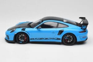 Porsche 911 991.2 GT3 RS Miami Blau Weissach Package & Schwarze Magnesium Räder Minichamps 1:18 153068231 Metall — Bild 3 von 6