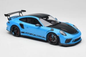 Porsche 911 991.2 GT3 RS Miami Blau Weissach Package & Schwarze Magnesium Räder Minichamps 1:18 153068231 Metall — Bild 4 von 6