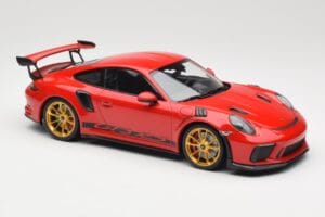 Porsche 911 991.2 GT3 RS Rot mit Goldenen Felgen Minichamps 1:18 155068220 Metall — Bild 4 von 6