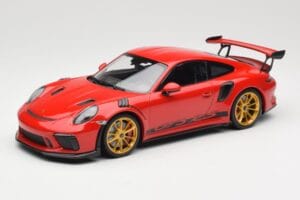 Porsche 911 991.2 GT3 RS Rot mit Goldenen Felgen Minichamps 1:18 155068220 Metall