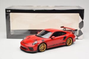 Porsche 911 991.2 GT3 RS Rot mit Goldenen Felgen Minichamps 1:18 155068220 Metall — Bild 6 von 6