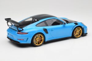 Porsche 911 991.2 GT3 RS Weissach Package Blau & Goldene Räder Minichamps 1:18 153068232 Metall — Bild 2 von 6