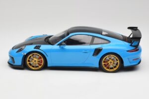 Porsche 911 991.2 GT3 RS Weissach Package Blau & Goldene Räder Minichamps 1:18 153068232 Metall — Bild 3 von 6