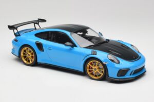 Porsche 911 991.2 GT3 RS Weissach Package Blau & Goldene Räder Minichamps 1:18 153068232 Metall — Bild 4 von 6