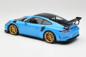 Porsche 911 991.2 GT3 RS Weissach Package Blau & Goldene Räder Minichamps 1:18 153068232 Metall — Bild 5 von 6