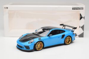 Porsche 911 991.2 GT3 RS Weissach Package Blau & Goldene Räder Minichamps 1:18 153068232 Metall — Bild 6 von 6
