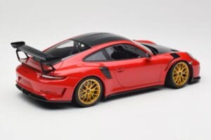 Porsche 911 991.2 GT3 RS Weissach Package Guards Red Goldene Magnesium Felgen Minichamps 1:18 153068236 Metall — Bild 2 von 6