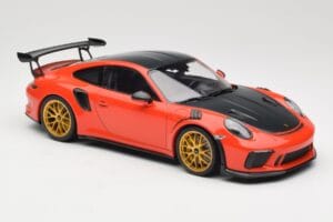 Porsche 911 991.2 GT3 RS Weissach Package Lava Orange Goldene Magnesium Felgen Minichamps 1:18 153068227 Metall — Bild 4 von 6