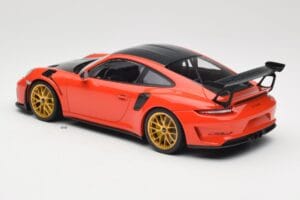 Porsche 911 991.2 GT3 RS Weissach Package Lava Orange Goldene Magnesium Felgen Minichamps 1:18 153068227 Metall — Bild 5 von 6