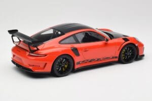 Porsche 911 991.2 GT3 RS Weissach Package Lava Orange Wording Schwarze Magnesium Felgen Minichamps 1:18 153068226 Metall — Bild 2 von 6
