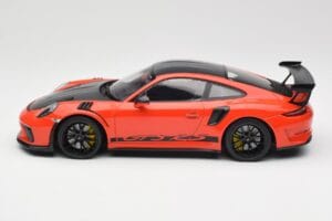 Porsche 911 991.2 GT3 RS Weissach Package Lava Orange Wording Schwarze Magnesium Felgen Minichamps 1:18 153068226 Metall — Bild 3 von 6