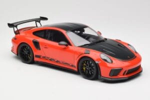 Porsche 911 991.2 GT3 RS Weissach Package Lava Orange Wording Schwarze Magnesium Felgen Minichamps 1:18 153068226 Metall — Bild 4 von 6