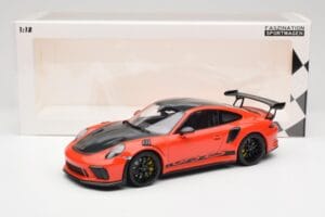 Porsche 911 991.2 GT3 RS Weissach Package Lava Orange Wording Schwarze Magnesium Felgen Minichamps 1:18 153068226 Metall — Bild 6 von 6