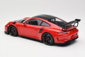 Porsche 911 991.2 GT3 RS Weissach Package Rot mit Schwarzen Felgen Minichamps 1:18 155068230 Metall — Bild 5 von 6