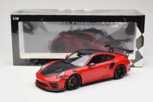 Porsche 911 991.2 GT3 RS Weissach Package Rot mit Schwarzen Felgen Minichamps 1:18 155068230 Metall — Bild 6 von 6