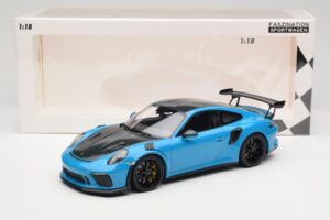 Porsche 911 991.2 GT3 RS Weissach Package Shark Blue Schwarze Magnesium Felgen Minichamps 1:18 153068224 Metall — Bild 6 von 6