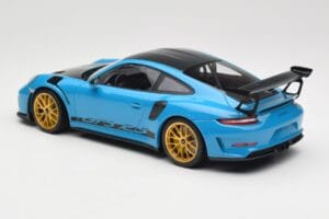 Porsche 911 991.2 GT3 RS Weissach Package Shark Blue Wording Goldene Magnesium Felgen Minichamps 1:18 153068237 Metall — Bild 5 von 6