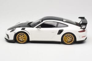 Porsche 911 991.2 GT3 RS Weissach Package Weiß Goldene Magnesium Felgen Minichamps 1:18 153068238 Metall — Bild 3 von 6