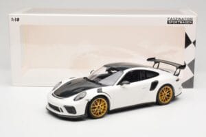 Porsche 911 991.2 GT3 RS Weissach Package Weiß Goldene Magnesium Felgen Minichamps 1:18 153068238 Metall — Bild 6 von 6