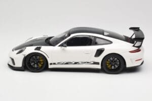 Porsche 911 991.2 GT3 RS Weissach Package Weiß Wording Schwarze Magnesium Felgen Minichamps 1:18 153068225 Metall — Bild 3 von 6