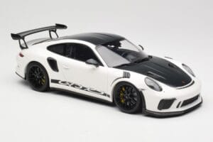 Porsche 911 991.2 GT3 RS Weissach Package Weiß Wording Schwarze Magnesium Felgen Minichamps 1:18 153068225 Metall — Bild 4 von 6