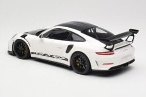 Porsche 911 991.2 GT3 RS Weissach Package Weiß Wording Schwarze Magnesium Felgen Minichamps 1:18 153068225 Metall — Bild 5 von 6