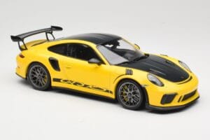 Porsche 911 991.2 GT3 RS Gelb Weissach Package Platinum Wheels Minichamps 1:18 155068221 Metall — Bild 4 von 6