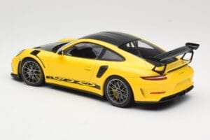 Porsche 911 991.2 GT3 RS Gelb Weissach Package Platinum Wheels Minichamps 1:18 155068221 Metall — Bild 5 von 6